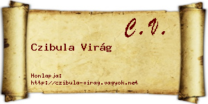 Czibula Virág névjegykártya